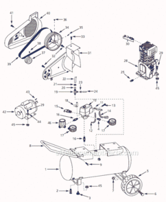 Page A Diagram and Parts List for VS402703 2003 Campbell Hausfeld Compressor